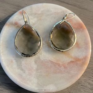 Stella and Dot smoky quartz earrings.
